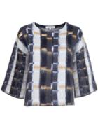 Dorothee Schumacher Checked Boxy Jumper, Women's, Size: 4, Polyamide/mohair/wool