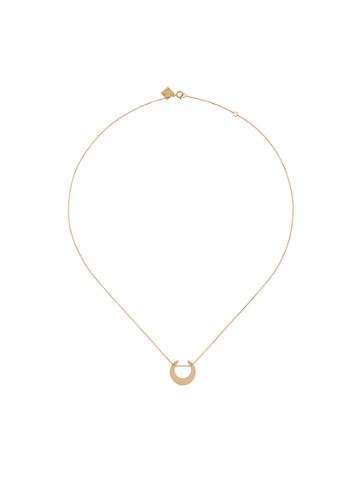Ginette Flat Disc Necklace - Metallic