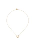 Ginette Flat Disc Necklace - Metallic