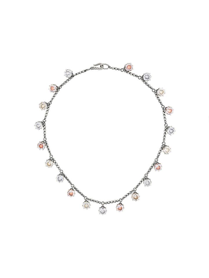 Bottega Veneta Gemstone Necklace - Metallic