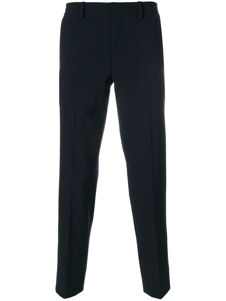 Wooyoungmi Stretch Straight Leg Trousers - Blue