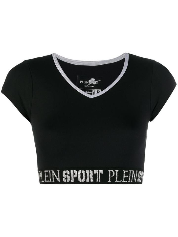 Plein Sport V-neck Tank Top - Black
