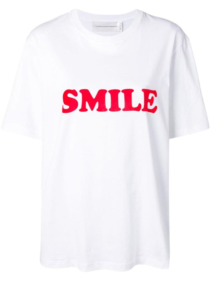 Victoria Victoria Beckham Smile Short Sleeve T-shirt - White