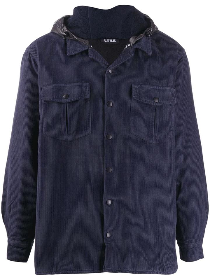U.p.w.w. Hooded Corduroy Jacket - Blue