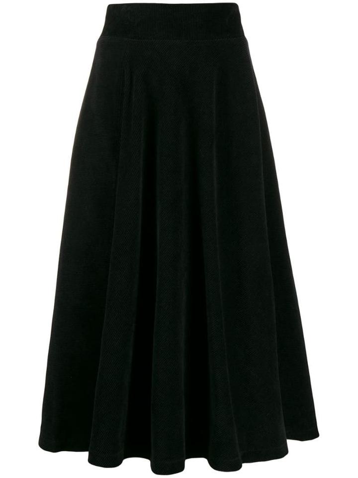 Roberto Collina High-waisted Midi Skirt - Black