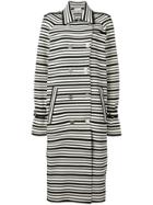 Sonia Rykiel Striped Trench Coat - Neutrals