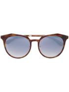 Mcq By Alexander Mcqueen Eyewear Oversized Mirrored Sunglasses - Brown