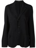 Yohji Yamamoto - Three-button Blazer - Women - Cotton - 2, Women's, Black, Cotton