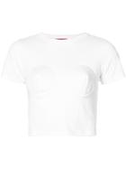Dilara Findikoglu Cropped Short-sleeve Top - White