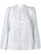 Zimmermann Iris Scallop Front Top - Blue