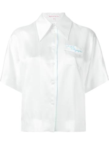 Olympia Le-tan Hotel Olympia Embroidered Shirt