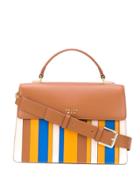 Tosca Blu Striped Shoulder Bag - Brown