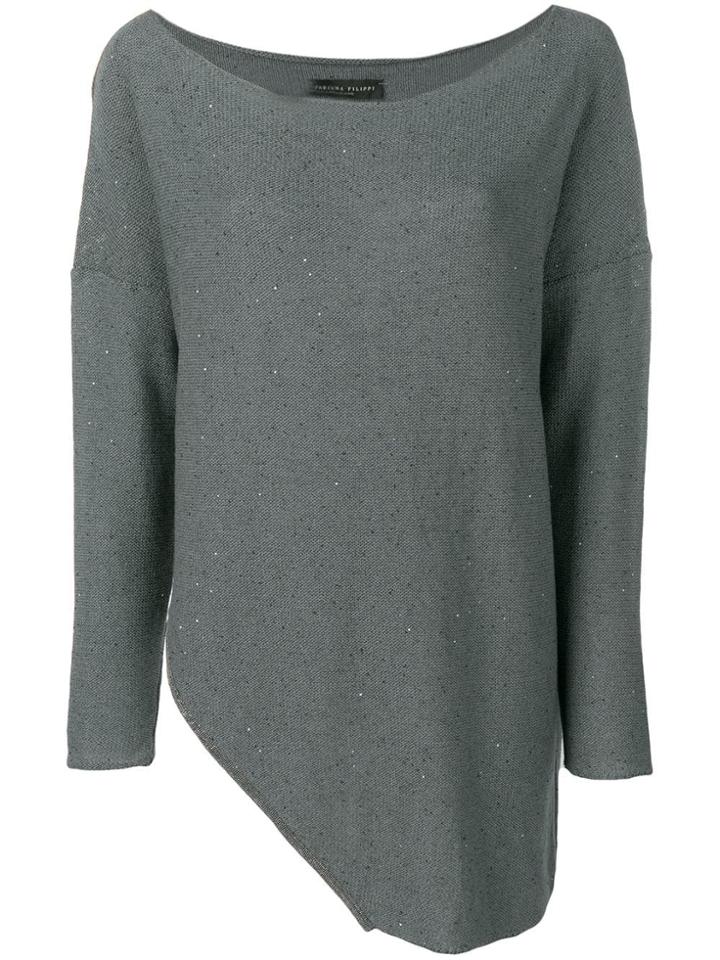 Fabiana Filippi Asymmetric Hem Jumper - Grey