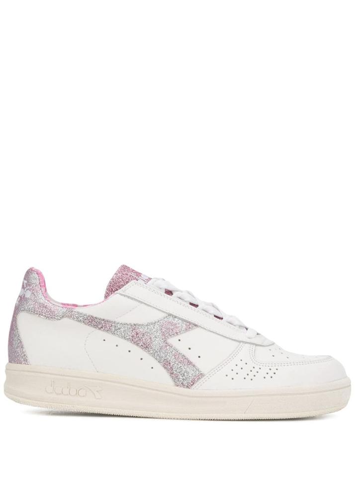 Diadora Glitter Lace-up Sneakers - White