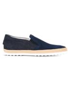 Tod's Contrast Panel Loafers
