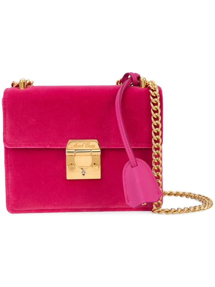Mark Cross Sh Bag/night Bag W Lock Velvet - Pink