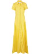 Alexis Felicity Short Sleeve Long Gown - Yellow
