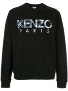 Kenzo Logo Appliqué Sweatshirt - Black
