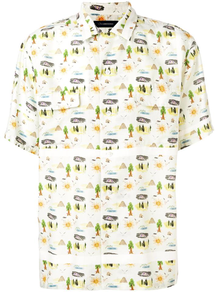 John Undercover Camp-collar Printed Shirt - Nude & Neutrals