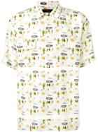 John Undercover Camp-collar Printed Shirt - Nude & Neutrals