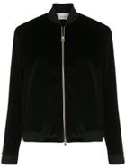 Egrey Velvet Bomber Jacket - Black