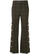 Portspure Checked Wide-leg Trousers - Brown