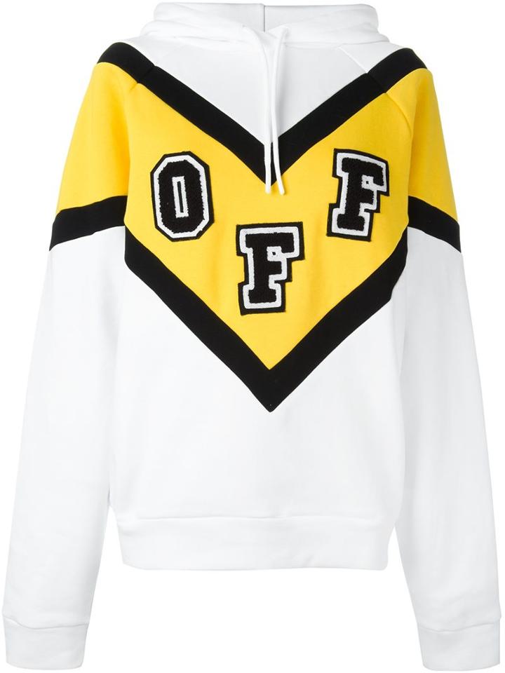 Off-white 'off' Drawstring Hoodie, Women's, Size: Xxl, White, Cotton