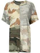 Camouflage Patchwork T-shirt - Women - Cotton - S, Cotton, Mm6 Maison Margiela