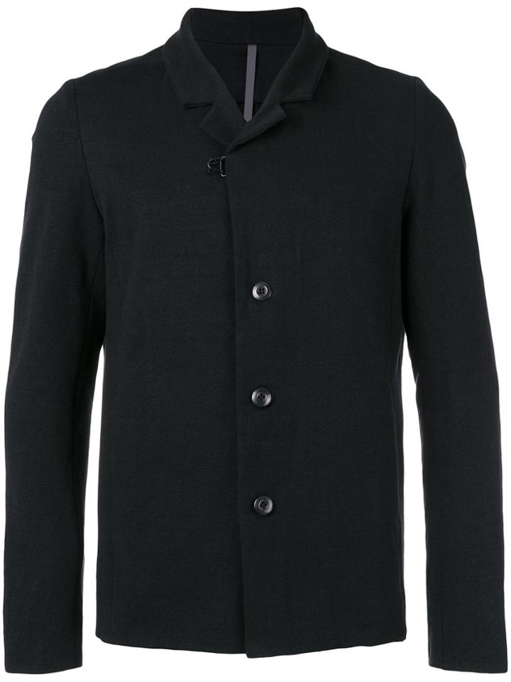 Attachment Lapel Detail Blazer - Black