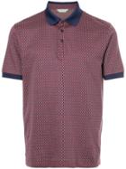 Gieves & Hawkes Patterned Polo Shirt - Red