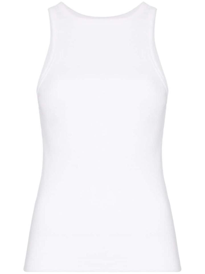 Agolde Ribbed Tank Top - White