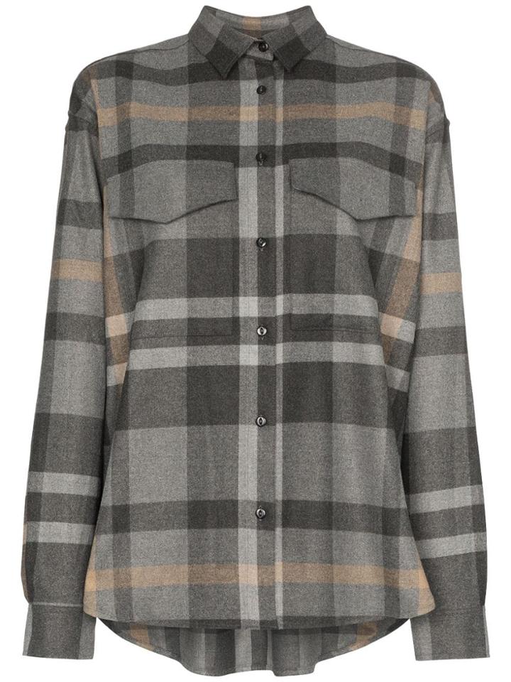 Toteme Novella Check Shirt - Grey