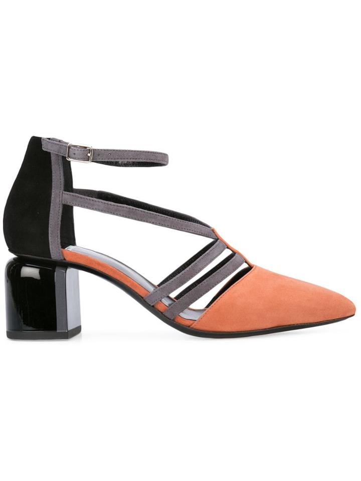 Pierre Hardy Strappy Pumps - Yellow & Orange