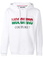 Moschino Printed Logo Hoodie - White