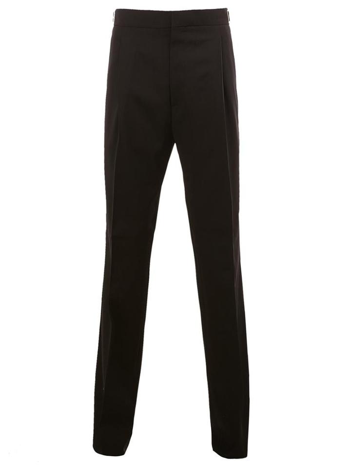 Lanvin Classic Trousers, Men's, Size: 48, Black, Cotton/viscose/virgin Wool