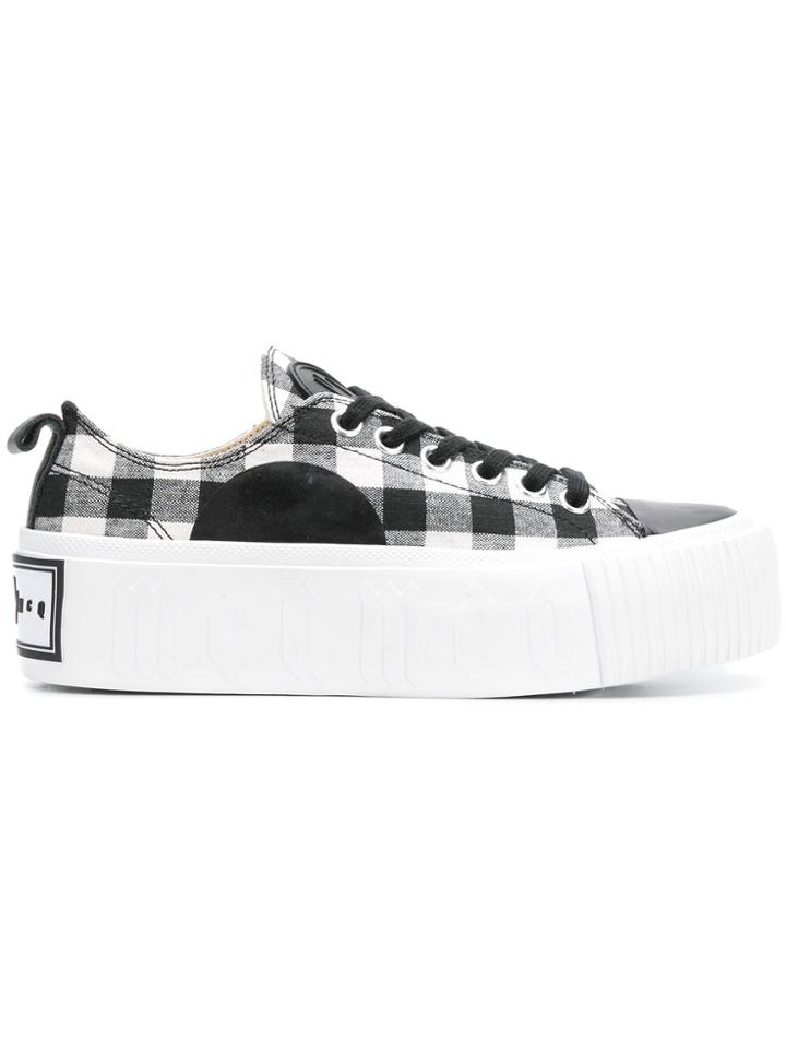 Mcq Alexander Mcqueen Gingham Print Sneakers - Black