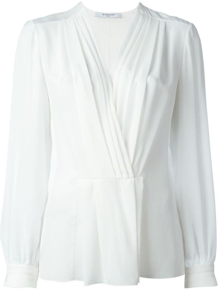Givenchy Pleated Placket Blouse