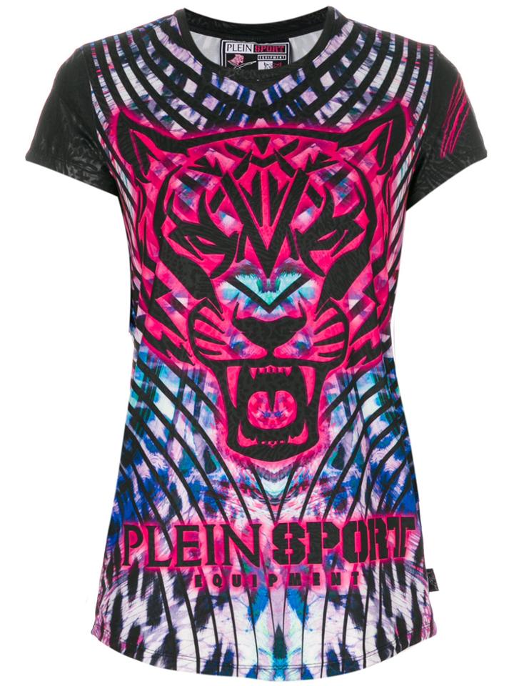 Plein Sport Graphic Printed T-shirt - Black