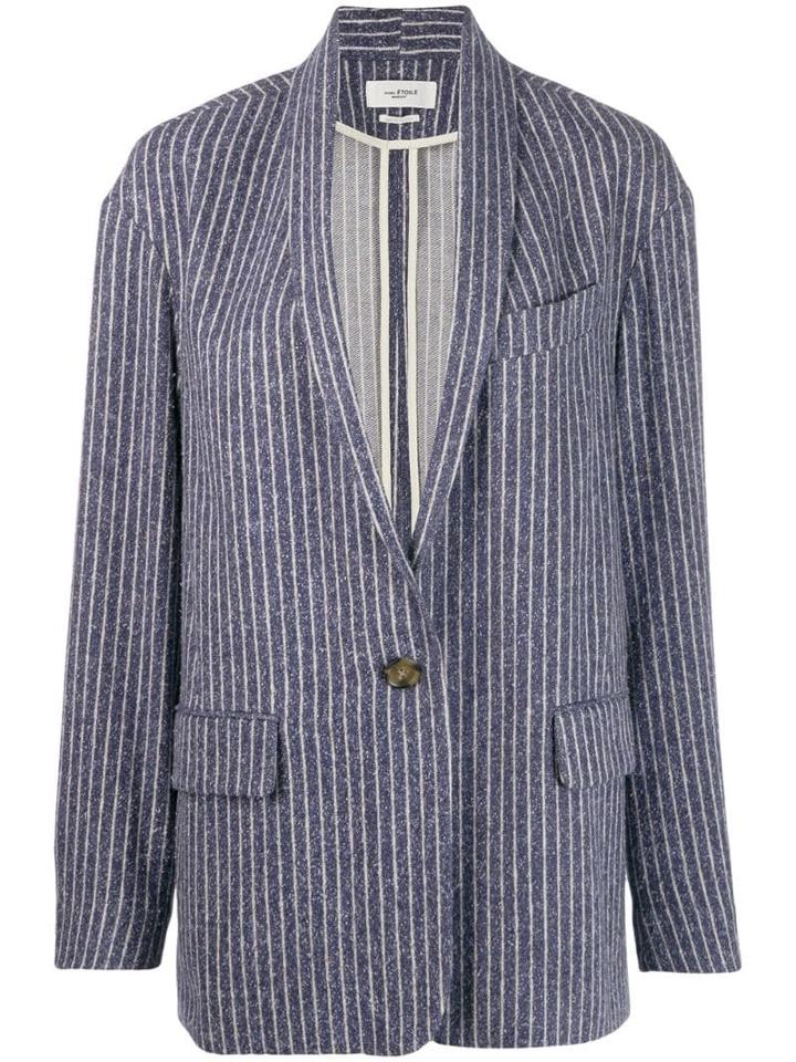 Isabel Marant Étoile Piety Striped Blazer - Blue