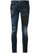 Dsquared2 Camouflage Print Jeans - Blue