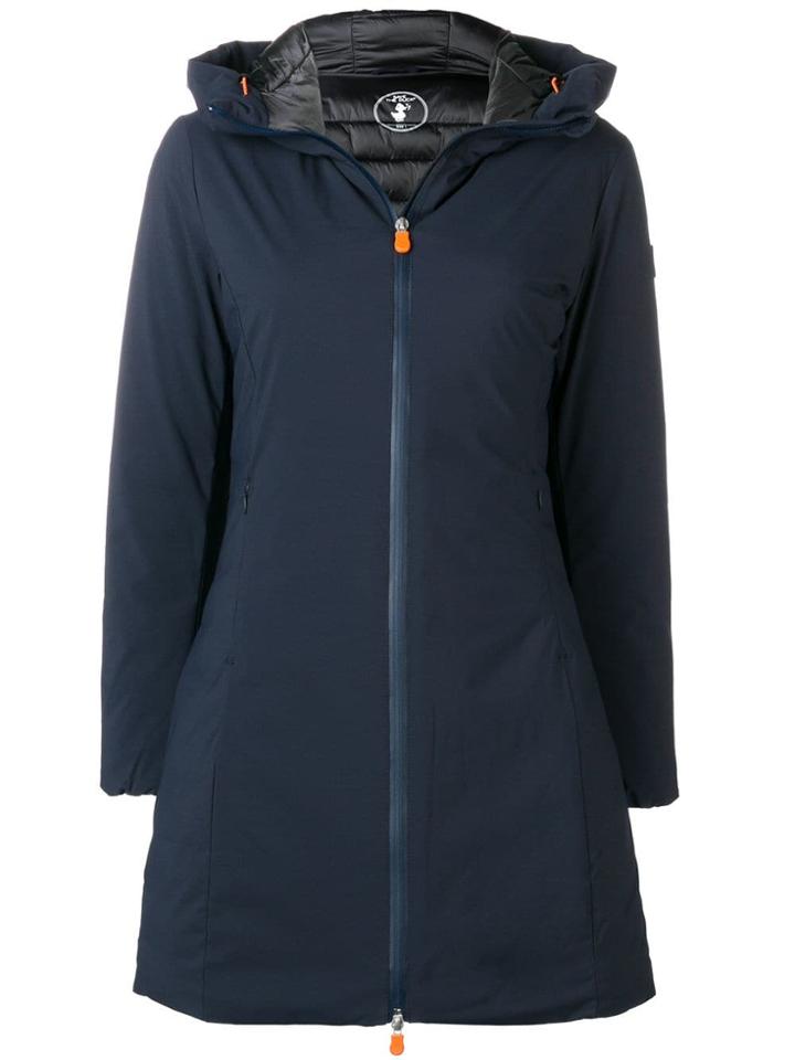 Save The Duck Padded A-line Coat - Blue