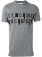 Mcq Alexander Mcqueen - Embroidered Logo T-shirt - Men - Cotton - Xs, Grey, Cotton