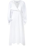 Christopher Esber Salvador Darted Sleeve Dress - White