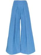 Cult Gaia Jordana Wide Leg Trousers - Blue