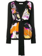 Emilio Pucci Frida Print Wool Silk-twill Cardigan - Black
