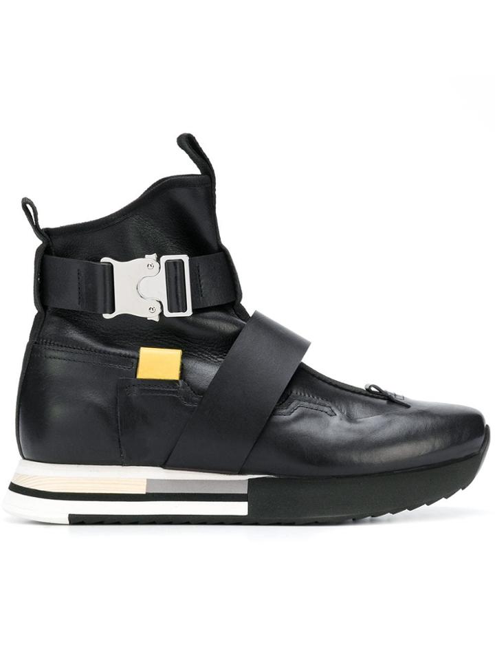 Artselab Rollercoaster Buckle Sneaker Boots - Black
