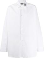 Raf Simons Embroidered Collar Oversized Shirt - White