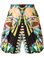 Givenchy Crazy Cleopatra Printed Bermuda Shorts, Men's, Size: 50, Cotton