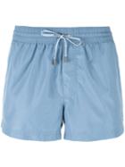 Dolce & Gabbana Drawstring Swim Shorts, Men's, Size: 7, Blue, Polyester