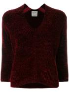 Forte Forte Wide Neck Jumper - Red